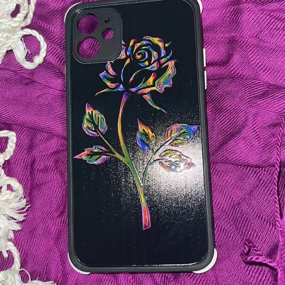 6/$20 New beautiful rainbow rose phone case